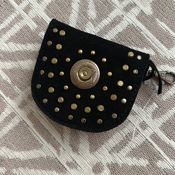 Free People Studded Clip On Wallet new no tag - Picture 2 of 8